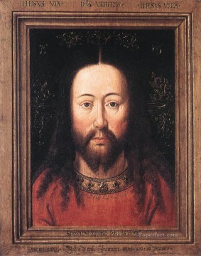 ヤン・ファン・エイク Painting - キリストの肖像 ルネサンス ヤン・ファン・エイク